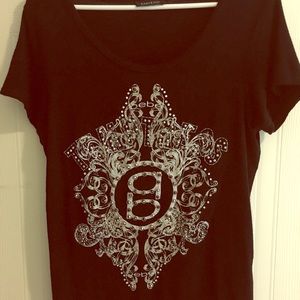 bebe black t-shirt